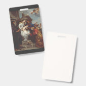 Kroning van de heilige Rosalia door Anthony van Dy Badge (Voor- en achterkant)