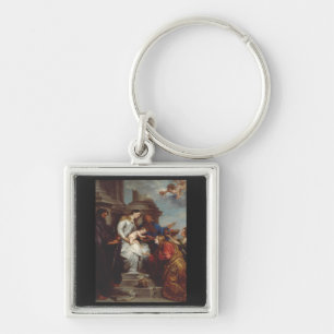 Kroning van de Heilige Rosalia door Anthony van Dy Sleutelhanger