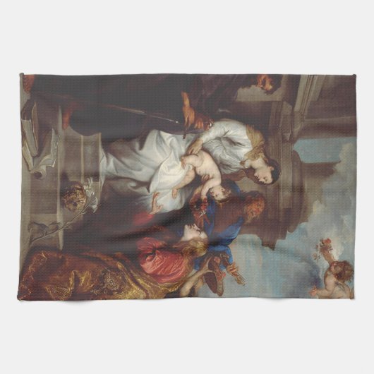 Kroning van de Heilige Rosalia door Anthony van Dy Theedoek (Horizontaal)