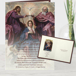 Kroning van de Maagd Maria Katholieke Salve Regina Kaart