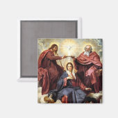 Kroning van de Maagd Maria Magneet (Voorkant / Achterkant)