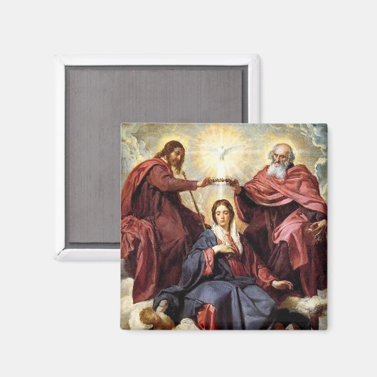 Kroning van de Maagd Maria Magneet (Voorkant / Achterkant)