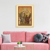 Kroning van de Virgin Stretched Canvas Afdruk (Insitu (Woonkamer))