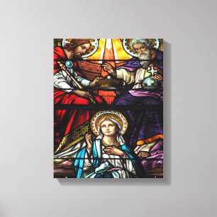 Kroning van het Heilige Maagdelijke Canvas Afdruk