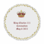 Kroning van Koning Charles 111 6 mei 2023 Sticker (Voorkant)