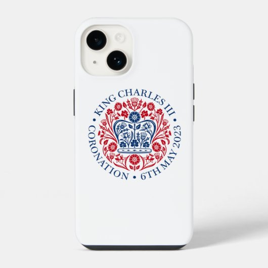 Kroning van Koning Charles III iPhone Hoesje (Achterkant)