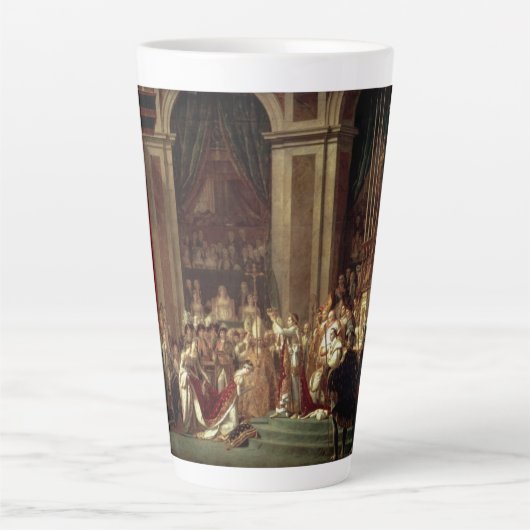 Kroning van Napoleon Latte Mok (Voorkant)