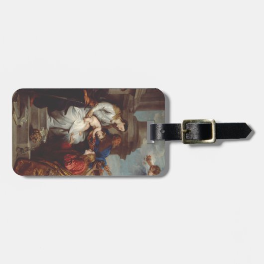 Kroning van Sint Rosalia door Anthony van Dyck Bagagelabel (Voorkant horizontaal)