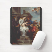 Kroning van Sint Rosalia door Anthony van Dyck Muismat (Met muis)