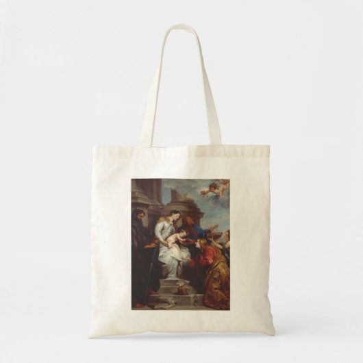 Kroning van Sint Rosalia door Anthony van Dyck Tote Bag (Voorkant)
