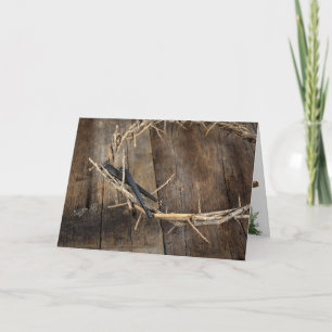 Kroning van Thorns en Nails Feestdagen Kaart