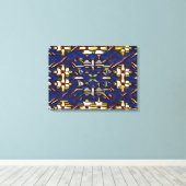 Kronkel en draad canvas afdruk (Insitu (Houten vloer))