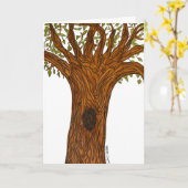 Kronkelboom  kaart (Gele Bloem)