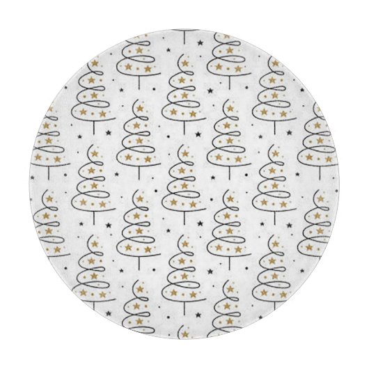 “Kronkelboom” Kerstmis Snijplank (Voorkant)