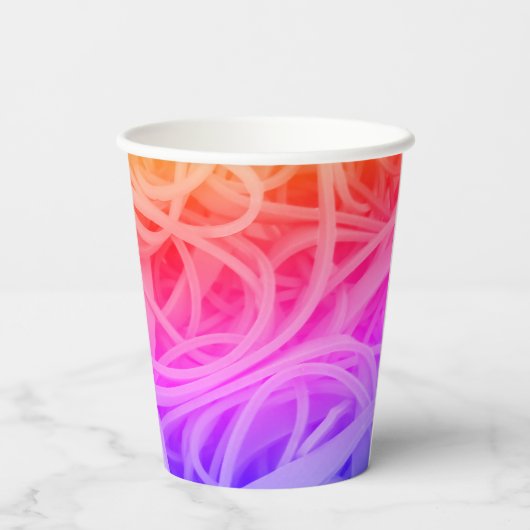 Kronkelen in Hippy Chic 8oz Hot/Cold Paper cup Papieren Bekers (Achterkant)