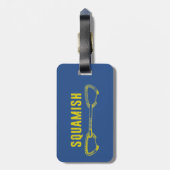 Kronkelen klimmen bagagelabel (Achterkant verticaal)