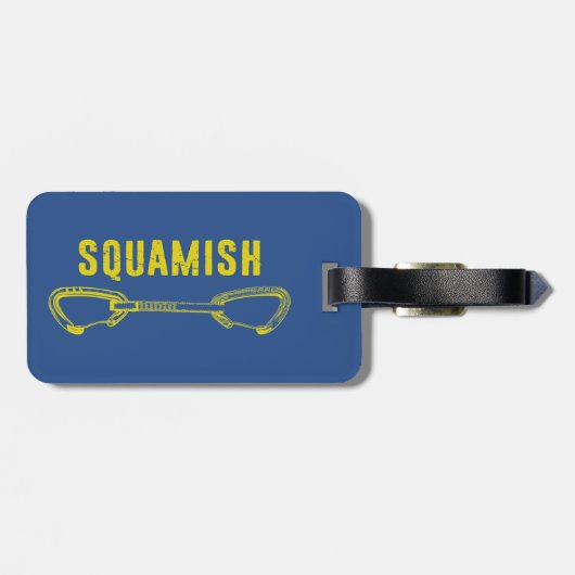 Kronkelen klimmen bagagelabel (Achterkant horizontaal)