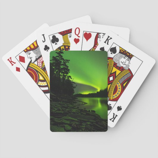 Kronkelende Aurora Pokerkaarten (Achterkant)