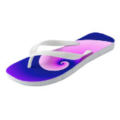 Kronkelende golven in paars teenslippers (Schuin)