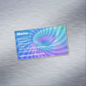 Kronkelende harten visitekaartje magneet (Voorbeeld)