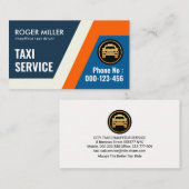 Kronkelende route taxi bestemmingen visitekaartje (Voorkant / Achterkant)