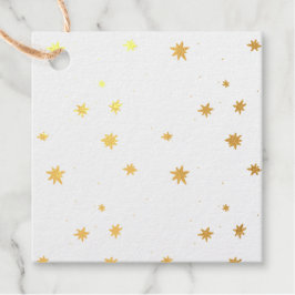 Kronkelende sterren met evergreen bedankjes labels