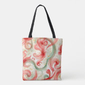 Kronkelende uitingen van levendige expressie  tote bag (Achterkant)