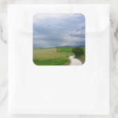 Kronkelende weg in Toscane sticker (Tas)