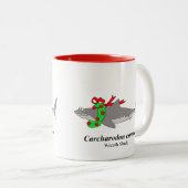 kronkelhaai tweekleurige koffiemok (Voorkant rechts)