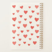 Kronkelhaar Fee Meisje Watercolor Planner (Achterkant)