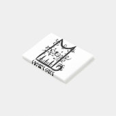 Kronkelharige rommelige kat Ik hou van katten Post-it® Notes (Schuin)