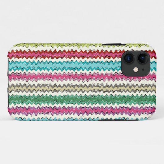 kronkelig chevron Case-Mate iPhone case (Achterkant (horizontaal))