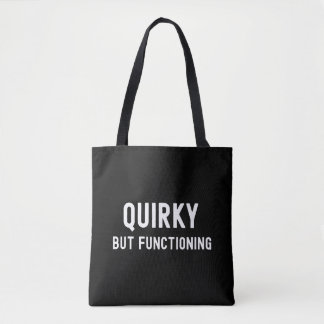Kronkelig maar functionerend tote bag