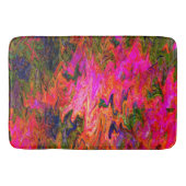 Kronkelig psychedelisch zwart licht leuk....... badmat (Voorkant)