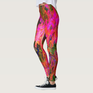 Kronkelig psychedelisch zwart licht leuk....... leggings