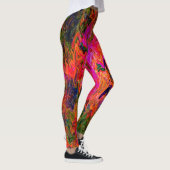 Kronkelig psychedelisch zwart licht leuk....... leggings (Rechts)