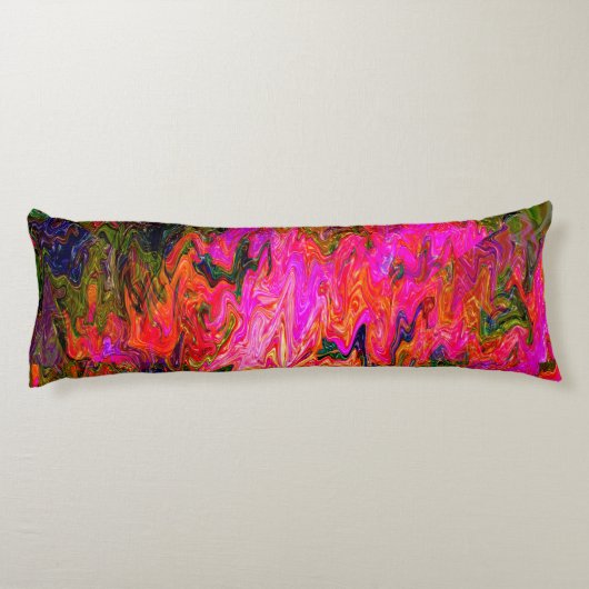 Kronkelig psychedelisch zwart licht leuk....... lichaamskussen (Achterkant)