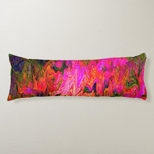 Kronkelig psychedelisch zwart licht leuk....... lichaamskussen (Voorkant)