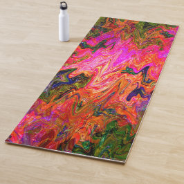 Kronkelig psychedelisch zwart licht leuk....... yogamat