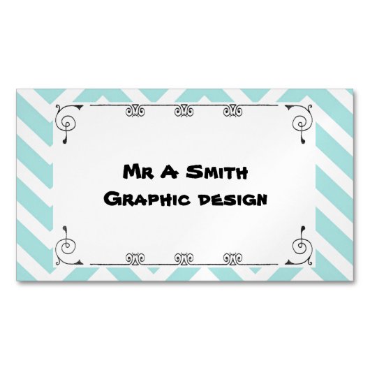  kronkelig visitekaartje magnetisch visitekaartje (Voorkant)