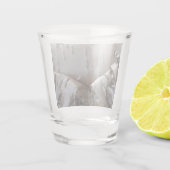 Kronkelige berkenbast boom rustic shotglas shot glas (Achterkant)