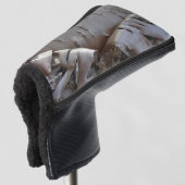 Kronkelige berkenbast boom rustiek golfheadcover (3/4 voorkant)