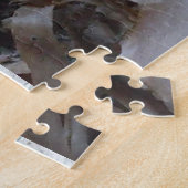 Kronkelige berkenbast boom rustiek legpuzzel (Zijkant)