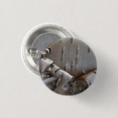 Kronkelige berkenbast boom rustiek ronde button 3,2 cm (Voorkant /achterkant)