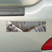 Kronkelige Berkenschors Boom Rustiek Bumpersticker (Op auto)