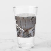 Kronkelige Berkenschors Boom Rustiek Glas (Achterkant)