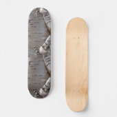 Kronkelige Berkenschors Boom Rustiek Persoonlijk Skateboard (Voorkant)
