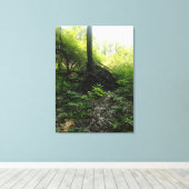 Kronkelige Boomvoet Canvas Afdruk (Insitu (Houten vloer))