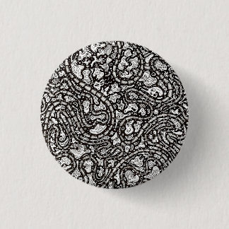 Kronkelige Cartoon Grappige Gezichten Ontwerp Ronde Button 3,2 Cm