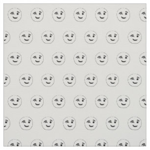 Kronkelige emoticon schetterende tekening stof